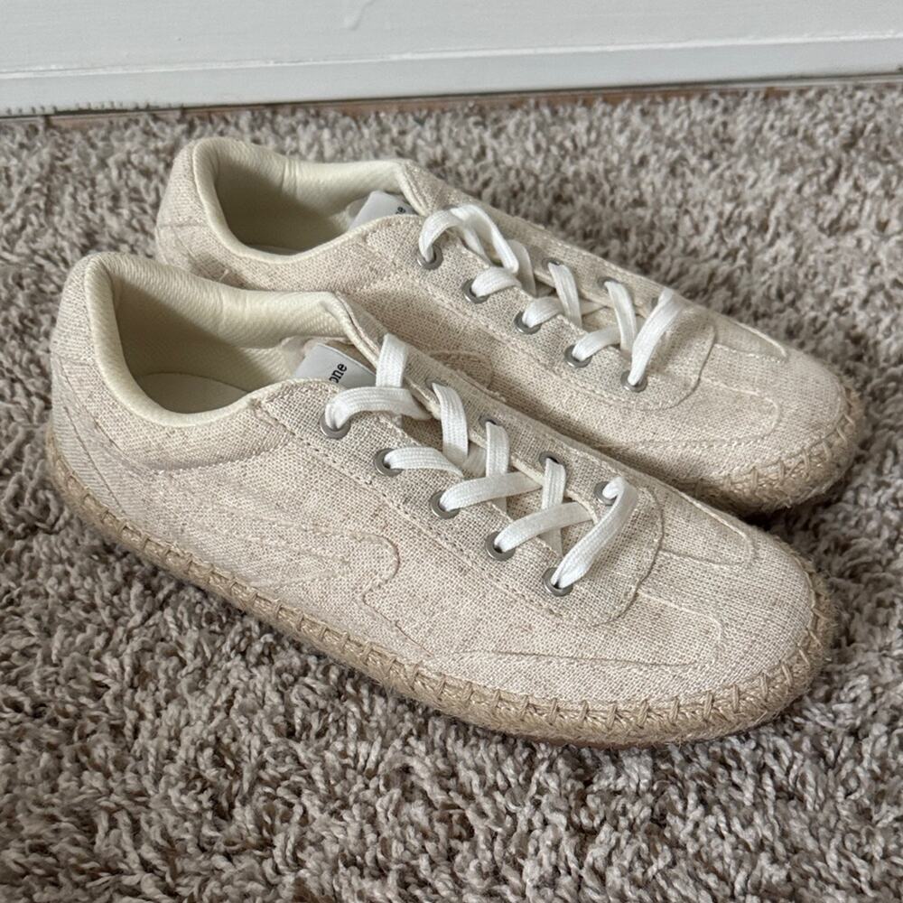 Rag & Bone 37 Retro Espadrille Sneakers in Linen Canvas - Picture 3 of 9